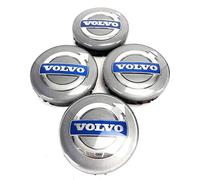 QSLLLY 4 Piezas Coche Tapas Centrales para Volvo S40 S60 S80 S90 XC40 XC60 XC70 XC90 V40 V50 V60 V70 V90 C30 C40 C70 64mm Tapabujes Rueda Tapa Centro Llantas Buje Herrumbre Tapacubos Cubo Tapon