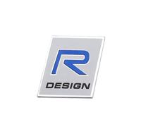 QSLLLY Coche Emblemas para Volvo S40 S60 S80 V60 S90 XC40 XC60 XC90 R Design,Capó Delantero O Puerta del Maletero Pegatinas Logo Autoadhesiva Letra Insignia Duradero Externa Accesorios,A