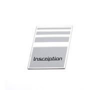 QSLLLY Coche Emblemas para Volvo S40 S60 S80 V60 S90 XC40 XC60 XC90 R Design,Capó Delantero O Puerta del Maletero Pegatinas Logo Autoadhesiva Letra Insignia Duradero Externa Accesorios,E