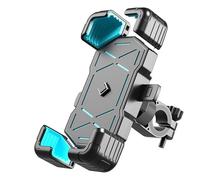 QSLLLY Soporte Movil Moto para Sym DRG DRG158 DRGBT158,360°Grados Soporte Giratorio Ajustable Antirrobo Soporte Manillar Accesorios Teléfonos Inteligentes,Handlebarstyle-Blue