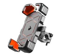 QSLLLY Soporte Movil Moto para Triumph Thunderbird Commander 2014-2019,360°Grados Soporte Giratorio Ajustable Antirrobo Soporte Manillar Accesorios Teléfonos Inteligentes,Handlebarstyle-Orange