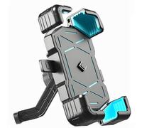 QSLLLY Soporte Movil Moto para Triumph Thunderbird Commander 2014-2019,360°Grados Soporte Giratorio Ajustable Antirrobo Soporte Manillar Accesorios Teléfonos Inteligentes,Rearviewmirrorstyle-Blue