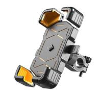 QSLLLY Soporte Movil Moto para Yamaha R6 2021 2022 2023 2024 2025,360°Grados Soporte Giratorio Ajustable Antirrobo Soporte Manillar Accesorios Teléfonos Inteligentes,Handlebarstyle-Yellow