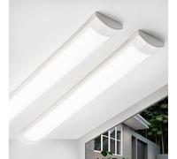 Qsmile 2 Pack De Barra LED, 120cm Tiras LED De Interior, Luz Blanca Fría 6500K, Tubos LED Ultrafinos y Duraderos, Fáciles De Instalar, Adecuados Para Plafones Luminaria En Oficinas, Talleres