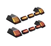 Qsnfda Conjunto Luz Trasera Para Hummer H2 2003-2009 Luces Delanteras Ámbar Traseras Rojas LED Techo Cabina Marcadoras Liquidación(10pcs Amber Red)