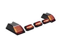 Qsnfda Conjunto Luz Trasera Para Hummer H2 2003-2009 Luces Delanteras Ámbar Traseras Rojas LED Techo Cabina Marcadoras Liquidación(5pcs Red)