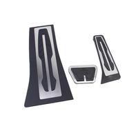 Qsnfda Cubierta Pedal Coche Cubiertas de Pedales Acero Inoxidable para X5 X6 E70 E71 E72 F15 F16 2007-2018 AT LHD con reposapiés Fundas Pedales Coche(3PCS)