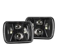 Qsnfda Faro Principal Para Cherokee Faros Delanteros LED Rectangulares Y Cuadrados De 5 X 7 Pulgadas Y 55W Con Luces De Giro DRL Simples Faros Principales(2X C headlight)