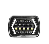 Qsnfda Faro Principal Para Cherokee Faros Delanteros LED Rectangulares Y Cuadrados De 5 X 7 Pulgadas Y 55W Con Luces De Giro DRL Simples Faros Principales(1X B headlight)