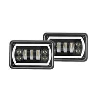 Qsnfda Faro Principal Para Chevy Para Camaro Para Iroc-Z Faros Delanteros LED Rectangulares De 4X6 Pulgadas H4651 Con Luz Circulación Diurna/intermitente Faros Principales(2 pieces)