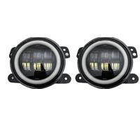 Qsnfda Faro Principal Para Dodge Para Journey Para Magnum Para Charger 2005-2013 30W 4 Pulgadas Luces Antiniebla LED Auxiliares Luces De Cruce 2 Piezas Faros Principales(A)