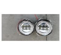 Qsnfda Faro Principal Para Hummer H2 2003-2009 Luz Antiniebla LED DRL Blanca Con Anillo De Halo De 4 Pulgadas Y 30W Reinstalación Para Coche Faros Principales(Chrome)