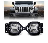 Qsnfda Faro Principal Para Jeep Para Wrangler JL Para JLU Sport Para Rubicon Para Sahara 2018-2023 1 Par De Luces Antiniebla LED De 4 Pulgadas Con DRL Faros Principales