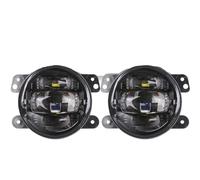 Qsnfda Faro Principal Para Jeep Para Wrangler Para Grand Para Cherokee 1997-2017 30W 4 Pulgadas Luces Antiniebla LED Auxiliares Luces De Cruce 2 Piezas Faros Principales(B)