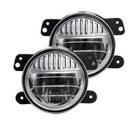 Qsnfda Faro Principal Para Jeep Para Wrangler Para Grand Para Cherokee 2007-2018 Luces Antiniebla Faros Antiniebla Parachoques Delantero Luces Conducción Faros Principales(Chrome)
