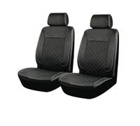 Qsnfda Fundas Asientos Coche Fundas Universales para Asientos De Coche De Piel Sintética con Diseño De Costuras Acolchadas Y Compatibles con Airbag(Front Seat)