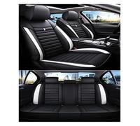 Qsnfda Fundas Asientos Coche para KIA para Optima para Soul para Forte para Sportage para Ceed para Rio para Niro Funda De Asiento De Coche Interior De Coche(A Black White 5 Seat)