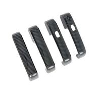 Qsnfda Manija Puerta Exterior Coche Para Ford Para F 150 Para F150 2015-2020 Cubiertas De Manija Puerta Coche Pegatinas Ajuste Negro Fibra Carbono(With key hole Fiber)