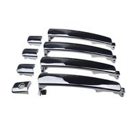 Qsnfda Manija Puerta Exterior Coche Para Nissan Para Murano Para Rogue 2003-2013 Manija De Puerta Exterior Cromada Delantera Trasera Izquierda Derecha 80640-CA012(4*Door Handles)