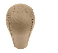 Qsnfda Pomo de palanca de cambios Para Navara D40 Para Frontier Cabina Doble 2005-2015 Para Pathfinder R51 2007-2019 Perilla Cambio Marchas Manual 5/6 Velocidades(Beige 6 Speed-Hole)