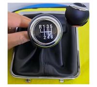 Qsnfda Pomo de palanca de cambios Para Volkswagen Para Passat B6 2005-2011 5/6 Velocidades MT Palanca Cambios Palanca Cambios Funda Protección Collar(B 6 Speed)