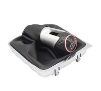 Qsnfda Pomo de palanca de cambios Para VW Para Passat B6 2006-2011, 3C0711113A Perilla Cambio Marchas 5/6 Velocidades Con Funda Cuero(5 Speed C)