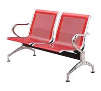 QSNYJPL Banco de Espera para Aeropuertos de 2 Plazas, Silla de Espera de Acero Laminado en Frío con Reposabrazos Que Soportan 500 Kg para Aeropuerto, Oficina, Banco(Red)