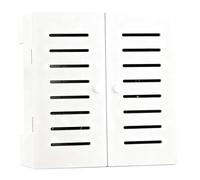 QSNYJPL Cubreradiador Tapa Radiadores de PVC con 2 Manijas y Puertas Esquinas Redondeadas Mueble Radiador de Rejilla con Rejilla para Sala de Estar, Baño(White,35x16x45cm/14x6x18in)