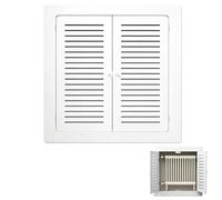 QSNYJPL Cubreradiadores Empotrado, Cubre Radiador de PVC para Antiguos | Tapa Radiadores Transpirable con Diseño de Doble Puerta para el Hogar, Dormitorios y Pasillos(80x60cm/31.5x24in)