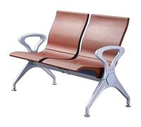QSNYJPL Sillas de Sala de Espera 2 Plazas, Sillas con Reposabrazos Oficina PU, Banco de Espera per Ospiti para Aeropuerto, Clínica, Hospital, Banco, con Capacidad de 500 kg(Brown)