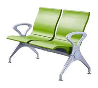 QSNYJPL Sillas de Sala de Espera 2 Plazas, Sillas con Reposabrazos Oficina PU, Banco de Espera per Ospiti para Aeropuerto, Clínica, Hospital, Banco, con Capacidad de 500 kg(Green)