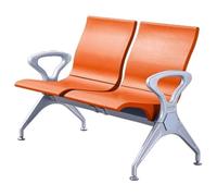QSNYJPL Sillas de Sala de Espera 2 Plazas, Sillas con Reposabrazos Oficina PU, Banco de Espera per Ospiti para Aeropuerto, Clínica, Hospital, Banco, con Capacidad de 500 kg(Orange)