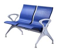 QSNYJPL Sillas de Sala de Espera 2 Plazas, Sillas con Reposabrazos Oficina PU, Banco de Espera per Ospiti para Aeropuerto, Clínica, Hospital, Banco, con Capacidad de 500 kg(Blue)