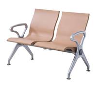 QSNYJPL Sillas de Sala de Espera 2 Plazas, Sillas con Reposabrazos Oficina PU, Banco de Espera per Ospiti para Aeropuerto, Clínica, Hospital, Banco, con Capacidad de 500 kg(Beige)