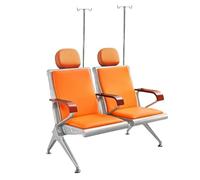 QSNYJPL Sillón Relax Reclinable, Sillas Sala de Espera de 2 Asientos con Soporte Intravenoso No Ajustable, Respaldo y Apoyabrazos para Hospitales, Puede Cargar 600 Kg