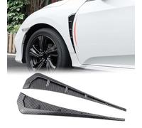 QSNZNB Pegatina para modificar la ventilación Lateral del Coche,Compatible para Maserati Ghibli GranTurismo Levante Quattroporte,Pegatina Decorativa para Coche,2-Carbon Fibre Look