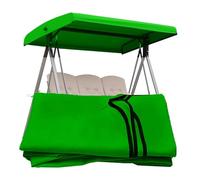 QSPNVFB Columpio De Hollywood Techo De Repuesto, Impermeable Toldo De Balancín De Patio Jardín 3 Plazas, Cubierta Superior De Asiento De Columpio(Green.,213x122 CM (83x48 In))