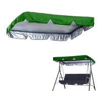QSPNVFB Cubierta De Toldo para Columpio De Hollywood, Impermeable Toldo De Balancín De Jardín Exterior 3 Plazas, Tela De Repuesto para Silla De Columpio(Green,164x114 CM (65x45 Inch))
