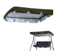 QSPNVFB Cubierta De Toldo para Columpio De Hollywood, Impermeable Toldo De Balancín De Jardín Exterior 3 Plazas, Tela De Repuesto para Silla De Columpio(Army Green,190x132 CM (75x52 Inch))