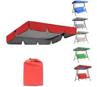 QSPNVFB Cubierta De Toldo para Columpio De Hollywood, Techo De Repuesto para Balancín De Jardín, 140cm 190cm 250cm Oxford Funda De Repuesto De Balancín(Red,142x120 CM (56x47Inch))