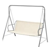 QSPNVFB Funda De Asiento Para Columpio De Jardín Funda De Repuesto Para Silla De Jardín 600D Oxford Funda De Silla Balancín Impermeable(Beige,127x50x50cm/50"x19.7"x19.7")