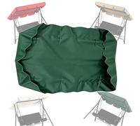 QSPNVFB Funda De Repuesto Para Balancín De Jardín Techo De Repuesto Para Columpio De Hollywood 160cm 180cm 200cm Toldo De Balancín Exterior(Dark green,195x115cm (76x45in))