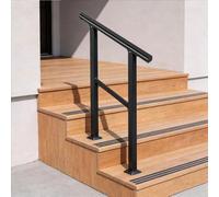 QSPNVFB Pasamanos De Escalera Exterior Parapeto Barandilla De Hierro Porche Entradas Barrotes De Balaustre Antideslizante Balcones Terrazas Sótano(60cm(2ft))