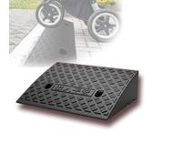 QSPNVFB Rampas De Bordillo para Coche, Goma Rampas De Umbral Escalón, Portátiles Rampa para Silla De Ruedas para Calzada Acera Muelle Rampa De Carga(Black,50x50x18 cm)
