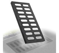 QSPNVFB Rejilla De Drenaje De Hierro Fundido 40x20cm 50x20cm Cubierta De Drenaje De Canal Exterior, Rejilla De Alcantarillado Sumidero De Piso Jardin(40x20x2cm(16"x 8"x0.8"))