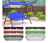 QSPNVFB Toldo De Balancín De Patio, Oxford Funda De Techo para Columpio De Hollywood, Impermeable Cubierta De Repuesto para Balancín Jardín Exterior(Blue,195x125 CM (77x49 Inch))