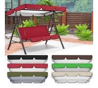 QSPNVFB Toldo De Balancín De Patio, Oxford Funda De Techo para Columpio De Hollywood, Impermeable Cubierta De Repuesto para Balancín Jardín Exterior(Red,190x132 CM (75x52 Inch))
