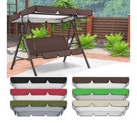 QSPNVFB Toldo De Balancín De Patio, Oxford Funda De Techo para Columpio De Hollywood, Impermeable Cubierta De Repuesto para Balancín Jardín Exterior(Coffee,164x114 CM (65x45 Inch))