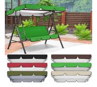 QSPNVFB Toldo De Balancín De Patio, Oxford Funda De Techo para Columpio De Hollywood, Impermeable Cubierta De Repuesto para Balancín Jardín Exterior(Green,190x132 CM (75x52 Inch))