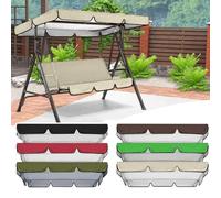 QSPNVFB Toldo De Balancín De Patio, Oxford Funda De Techo para Columpio De Hollywood, Impermeable Cubierta De Repuesto para Balancín Jardín Exterior(Beige,190x132 CM (75x52 Inch))